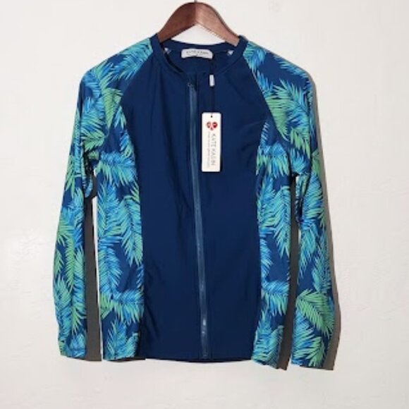 Kate Kasin Women's Full Zip Rash Guard in size medium - Picture 1 of 4